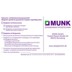 MUNK Günzburger Steigtechnik 019107 #####Kennzeichnungsaufkleber 1 ks