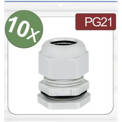 Quadrios 24CA397 kabelová průchodka, 24CA397, od 13 mm, do 18 mm, PG21, 10 ks
