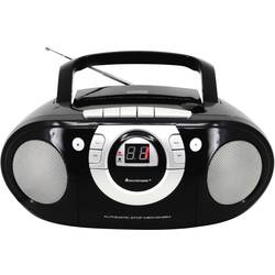 soundmaster SCD5100SW SCD5100SW rádio s CD, FM, AUX, CD, kazeta, černá