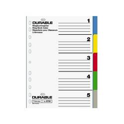 Durable 6740 rejstřík DIN A4 prázdná polypropylen vícebarevná 10 karet 674027