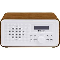 Denver DAB-30DW Dark Wood 111111000650 stolní rádio, DAB+, FM, funkce alarmu, hnědé dřevo (hedvábně matné)