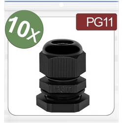 Quadrios 24CA380 kabelová průchodka PG11 polyamid černá 10 ks
