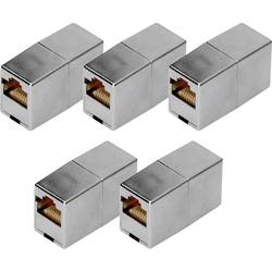 Digitus DN-93901-5 pouzdro spojky RJ45 Počet pólů 8 stříbrná 5 ks