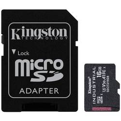 Kingston Industrial paměťová karta microSDHC 16 GB Class 10 UHS-I vč. SD adaptéru