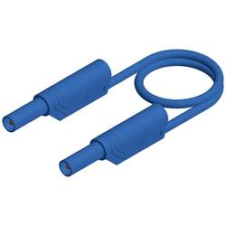 SKS Hirschmann MLS SIL WS 100/1 bezpečnostní měřicí kabely lamelová zástrčka 4 mm lamelová zástrčka 4 mm 1.00 m modrá 1 ks