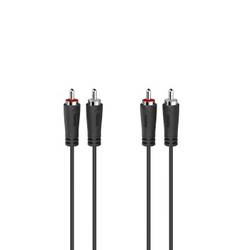 Hama 00205258 cinch audio kabel [2x cinch zástrčka - 2x cinch zástrčka] 3 m černá