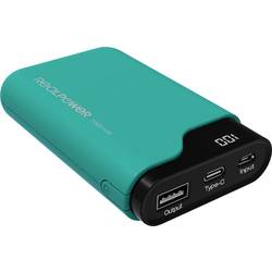 RealPower PB-7500C powerbanka Li-Ion, 7500 mAh, zelená, Indikátor stavu