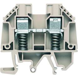 W-terminal with external tensioning, Feed-through terminal, Rated cross-section: 6 mm², Screw connection, WDU 6 SL 9537460000 Tmavě béžová Weidmüller 50 ks
