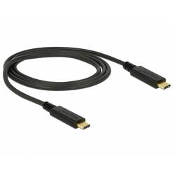 Delock Kabel USB-C USB-C ® zástrčka, USB-C ® zástrčka 1.00 m černá 85531