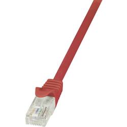 LogiLink CP1064U RJ45 síťové kabely, propojovací kabely CAT 5e U/UTP 3.00 m červená s ochranou 1 ks