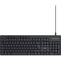 Hama CK-200 USB klávesnice německá, QWERTZ černá tlačítka multimédií
