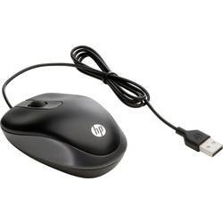 HP optická drátová myš, USB, 3 tlačítko, 1000 dpi, černá, šedá