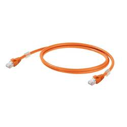 Weidmüller 2563810010 RJ45 síťové kabely, propojovací kabely CAT 6A S/FTP 1.00 m oranžová 1 ks