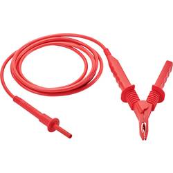 Chauvin Arnoux Měřicí kabel HV, 5 kV, 3M, s krokosvorkou, červená, P01295510, měřicí vodič, 1 ks