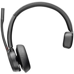 HP Poly Voyager 4310 USB-A Headset +BT700 Dongle Sluchátka On Ear Bluetooth®, 76U48AA, mono, černá, Potlačení hluku