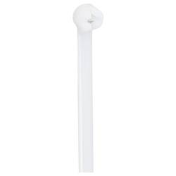 TRU COMPONENTS TC-12814148, stahovací pásky, 3.6 mm, 140 mm, přírodní, s kovovým jazýčkem, chemická odolnost, 100 ks