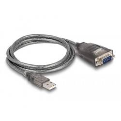 Delock USB 2.0 adaptér [1x USB 2.0 zástrčka A - 1x RS232 zástrčka ] 61400 1 m