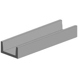 polystyren U profil (d x š x v) 350 x 0.94 x 1.5 mm 4 ks