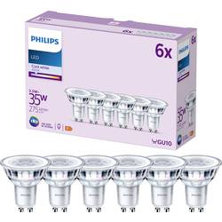 Philips LED 9290012180 LED Energetická třída (EEK2021) F (A - G) GU10 žárovka 3.5 W = 35 W neutrální bílá (Ø x d) 50 mm x 54 mm 6 ks