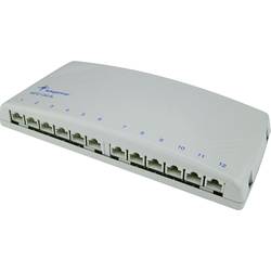Telegärtner 100006998 12 portů síťový patch panel CAT 6A 1 U šedá osazený