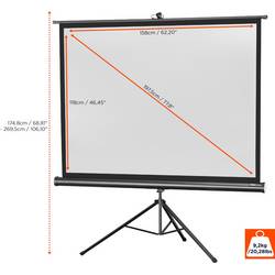 Celexon 1090258 plátno na stativu 158 x 118 cm Formát obrazu: 4:3