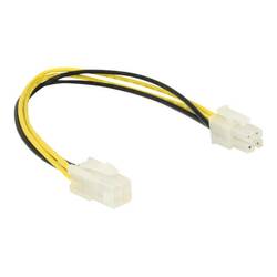 Delock napájecí kabel 0.3 m černá, bílá, žlutá
