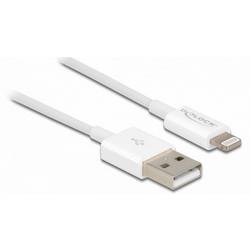 Delock Nabíjecí kabel USB USB 2.0 USB-A zástrčka, Apple Lightning konektor 1.00 m bílá 83000