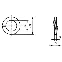 TOOLCRAFT B3 D127:A2K pérová podložka vnitřní Ø: 3.1 mm M3 DIN 127 pružinová ocel 100 ks
