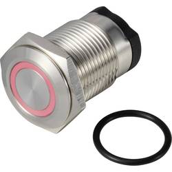 TRU COMPONENTS ONPOW6316F-10E/Q/R/12V/S tlačítko 36 V DC/AC 2 A 1x vyp/(zap) IP65 bez aretace červená 1 ks