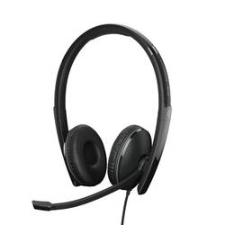 EPOS 1000221 Sluchátka On Ear kabelová stereo černá regulace hlasitosti, Vypnutí zvuku mikrofonu telefon
