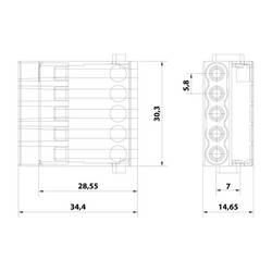 Vidlicový modul 09140052601 HARTING Množství: 1 ks modul s kolíky