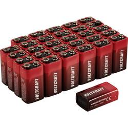 VOLTCRAFT VC-16107990 baterie 9 V alkalicko-manganová 550 mAh 9 V 30 ks