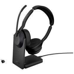 Jabra Evolve2 55 UC Stereo Sluchátka On Ear Bluetooth®, 25599-989-889, stereo, černá, Potlačení hluku