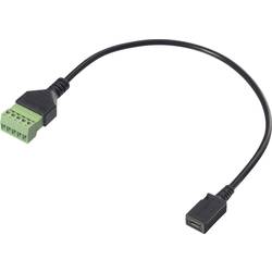 Renkforce USB 2.0 kabelový adaptér [1x micro USB 2.0 zásuvka B - 1x Svorka] RF-6443958 30 cm PVC plášť