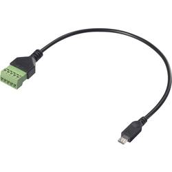 Renkforce USB 2.0 kabelový adaptér [1x micro USB 2.0 zástrčka B - 1x Svorka] RF-6443956 30 cm PVC plášť
