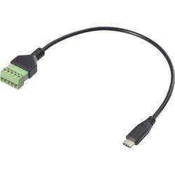 Renkforce USB-C® kabelový adaptér [1x USB-C® zástrčka - 1x Svorka] RF-6443952 30 cm PVC plášť