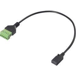 Renkforce USB 2.0 kabelový adaptér [1x mini USB 2.0 zásuvka B - 1x Svorka] RF-6443962 30 cm PVC plášť