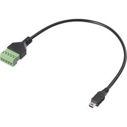 Renkforce USB 2.0 kabelový adaptér [1x mini USB 2.0 zástrčka B - 1x Svorka] RF-6443960 30 cm PVC plášť
