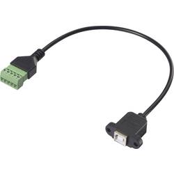 Renkforce USB 2.0 kabelový adaptér [1x USB 2.0 zásuvka B - 1x Svorka] RF-6443972 30 cm PVC plášť