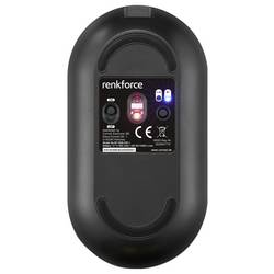 Renkforce RF-WM-200-1 optická myš, přenos bezdrátový, Bluetooth®, 3 tlačítko, 4000 dpi, černá