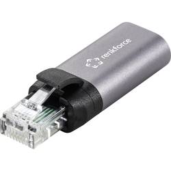 Renkforce RJ45 / USB-C® síťový adaptér [1x RJ45 zástrčka - 1x USB-C® zásuvka] antracitově šedá