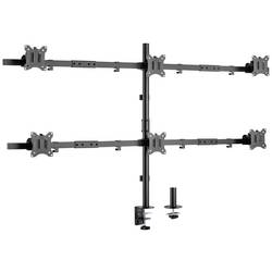 SpeaKa Professional SP-MM-1010 držák na stůl pro monitor 6 Displej: (s) 43,2 cm (17) - 81,3 cm (32) černá (ral 7001) naklápěcí, nakláněcí