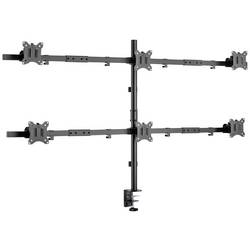 SpeaKa Professional SP-MM-1010 držák na stůl pro monitor 6 Displej: (s) 43,2 cm (17) - 81,3 cm (32) černá (ral 7001) naklápěcí, nakláněcí