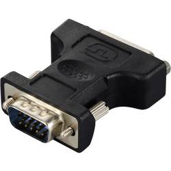 Renkforce RF-6667626 DVI / VGA adaptér [1x DVI zásuvka 24+5pólová - 1x VGA zástrčka] černá lze šroubovat