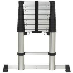 TOOLCRAFT TO-9610686 Slitina hliníku teleskopický žebřík Montáž bez nářadí max.prac. výška: 4.52 m hliník EN 131 15.9 kg