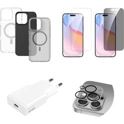 4Smarts 7in1 Value Set zadní kryt na mobil Apple iPhone 16 Pro Max transparentní indukční nabíjení 541191