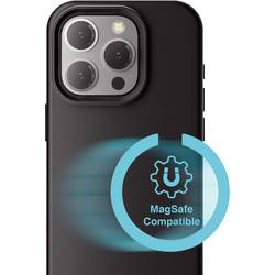 4Smarts Silicone Case Cupertino zadní kryt na mobil Apple iPhone 16 Pro černá indukční nabíjení 541187