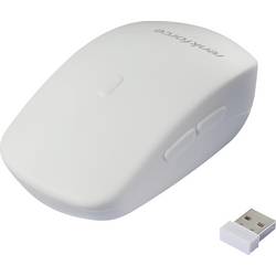 Renkforce RF-WRM-300 optická hygienická myš, bezdrátový, 5 tlačítko, 800 dpi, 1000 dpi, 1200 dpi, bílá