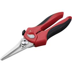 TOOLCRAFT TO-9625917 univerzální nůžky 205 mm červená, černá