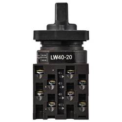 TRU COMPONENTS TC-LW40-20 D404/4A48I silový vypínač 20 A 690 V 2 x 45 ° černá, šedá 1 ks